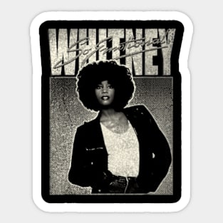 Whitney Houston 80s 90s Music Country Sticker